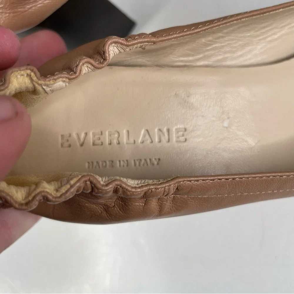 Everlane The Day High Heel‎ Tan Leather Size 6